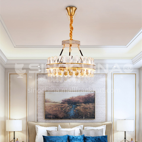 Light luxury chandelier modern crystal living room lamp simple home dining bedroom nordic lamp-JH-2020